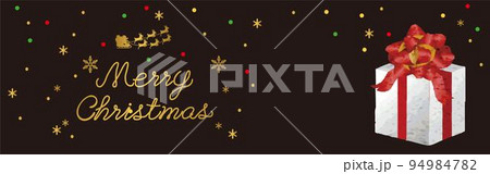 バナー クリスマス サンタクロース プレゼント ギフト 水彩 背景 フレーム イラスト素材 バナー クリスマス サンタクロース プレゼント ギフト 水彩 背景 フレーム イラスト素材 94984782