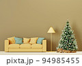 クリスマスツリーのある落ち着いたリビング 94985455