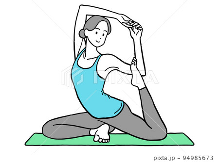 ヨガをする女性 94985673