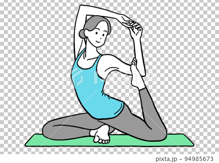 ヨガをする女性 94985673