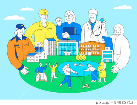 togetherness, co-living, healthy society_silvertown, senior medical and living support 94985712