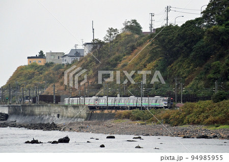 函館本線 朝里ー小樽築港 JR北海道 721系 G-101編成+キハ201系 D-101編成 函館本線 朝里ー小樽築港 JR北海道 721系 G-101編成+キハ201系 D-101編成 94985955