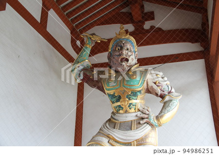 南都七大寺の一つ奈良薬師寺の初秋の風景 94986251