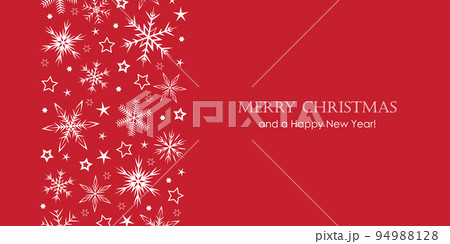 red and white banner christmas card snowflake border 94988128