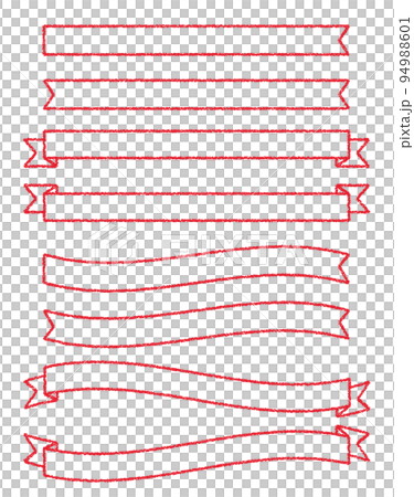 クレヨン素材 装飾 リボンセット 94988601