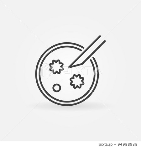 Petri Dish vector concept icon in thin line style Petri Dish vector concept icon in thin line style 94988938