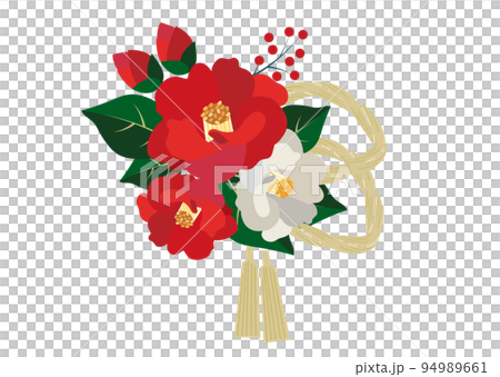 山茶花新年賀年片 94989661