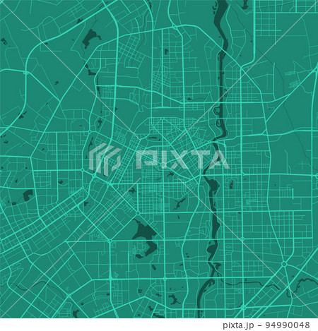 Green Vector map of Changchun, China. Urban city road map art poster illustration. Green Vector map of Changchun, China. Urban city road map art poster illustration. 94990048