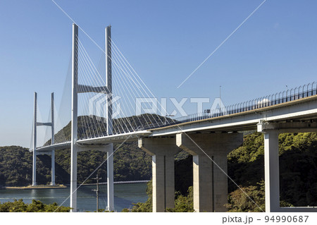 長崎の有料道路、女神大橋【長崎県長崎市】 長崎の有料道路、女神大橋【長崎県長崎市】 94990687