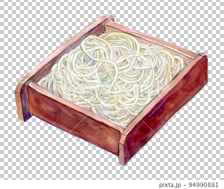 日本蕎麥麵水彩插圖 日本蕎麥麵水彩插圖 94990881