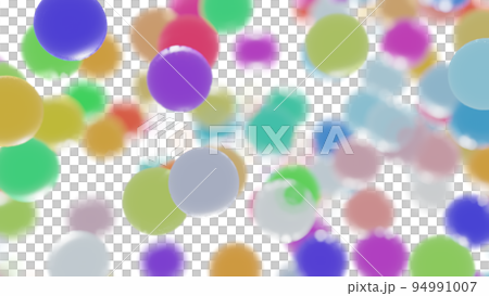 CG 粒子 許多五顏六色的球 94991007