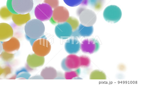 CGパーティクル　多数のカラフルなボール 94991008