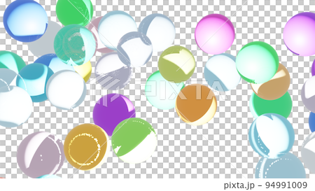 CG particles Many colorful balls CG particles Many colorful balls 94991009
