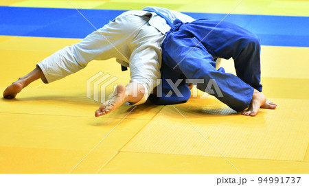 Two boys fighter compete in Judo 94991737