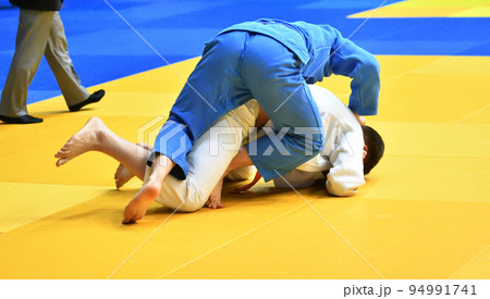 Two boys fighter compete in Judo 94991741
