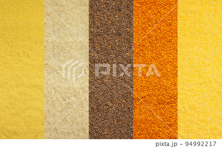 Various grain cereals banner Various grain cereals banner 94992217