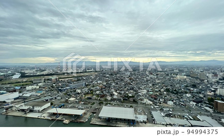 新潟の高層ビルから見た風景 新潟の高層ビルから見た風景 94994375