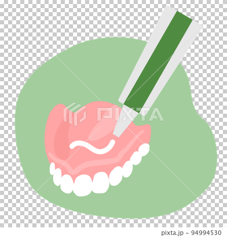 入れ歯と入れ歯安定剤 94994530