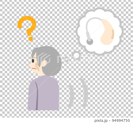 Elderly people looking for hearing aids 94994750