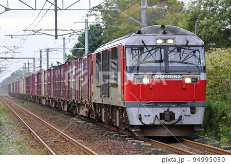 室蘭本線　虎杖浜　JR貨物　DF200-62（五稜郭） 94995030