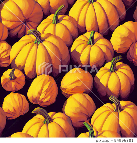 illustrated autumn harvest pumpkin background illustrated autumn harvest pumpkin background 94996381