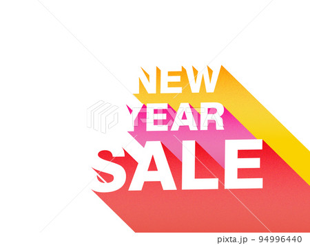 new year sale セールの文字（背景なし） 94996440