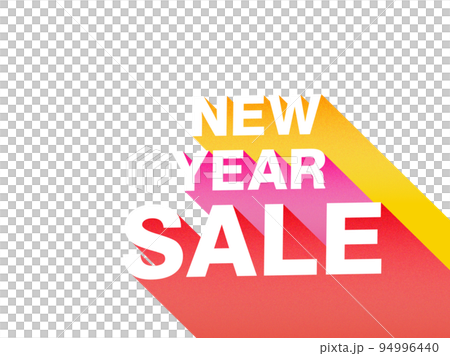 new year sale セールの文字（背景なし） 94996440