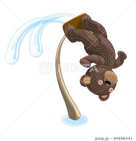 Vector image of a teddy bear on a flyboard. Concept. Isolated on white background. EPS 10 Vector image of a teddy bear on a flyboard. Concept. Isolated on white background. EPS 10 94996441