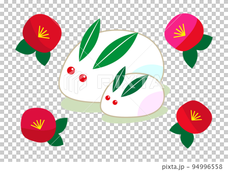 雪うさぎのイラスト素材 94996558