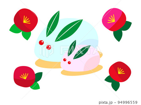 雪うさぎのイラスト素材 94996559