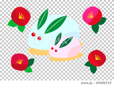 雪うさぎのイラスト素材 94996559