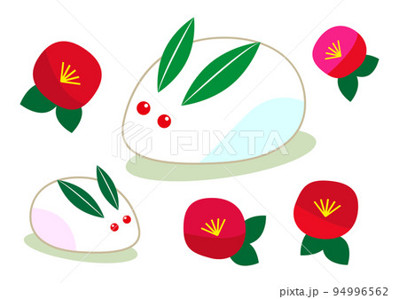 雪うさぎのイラスト素材 94996562