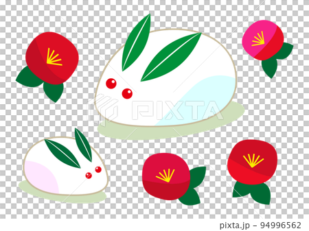 雪うさぎのイラスト素材 94996562