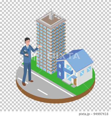 不動産会社の男性社員 94997418