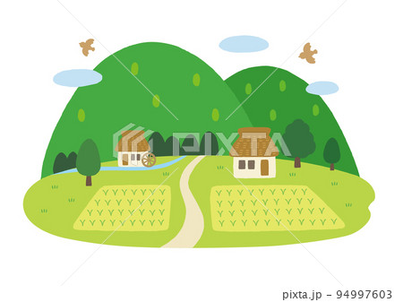 日本の昔の田舎の風景 日本の昔の田舎の風景 94997603