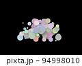 Multicolored decorative balls. Abstract 3D illustration or rendering 94998010