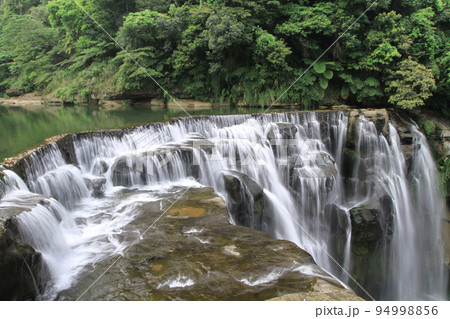 the landscape of Shifen Waterfall in Pingxi, Taiwan 18 April 2011 94998856