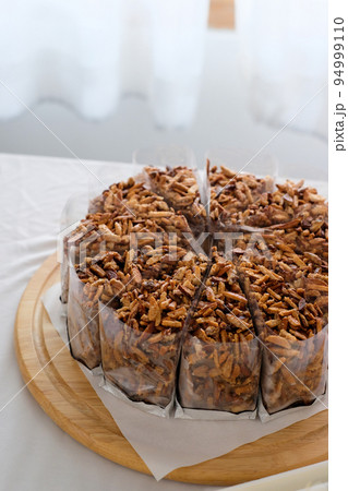 Genoise,Genoa coffee cake .Homemade bakery concept. 94999110