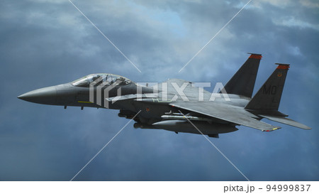 プラモデル マクドネル・ダグラス F-15E ストライクイーグル2機の編隊飛行 空バック 94999837