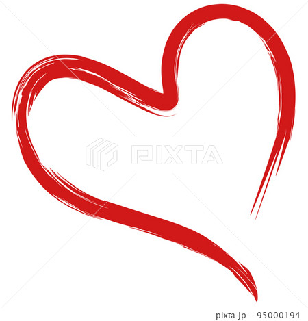 Heart. Red color. Abstract design element. Vector isolated on white background. Heart. Red color. Abstract design element. Vector isolated on white background. 95000194