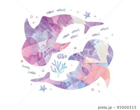 ファンタジーなジンベエザメデザイン ファンタジーなジンベエザメデザイン 95000315