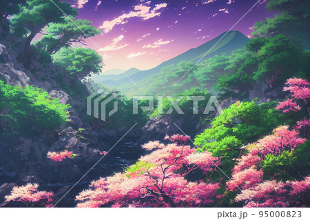 Beautiful Cherry Blossoms  M4 Vaporwave