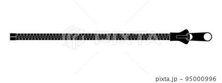 Clothing fastener flat vector illustration isolated on white Clothing fastener flat vector illustration isolated on white 95000996