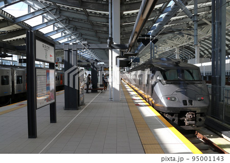 長崎駅に停車中の特急かもめ（787系：博多⇔長崎） 95001143