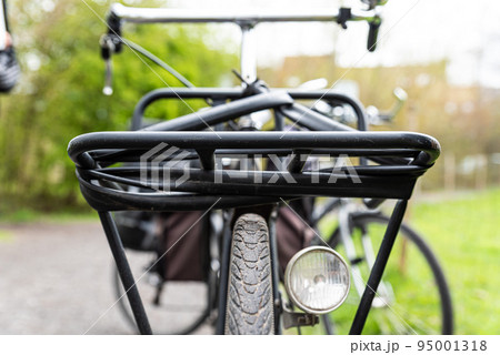 Ghent, Flemish Region - Belgium Close up of the rear of a vintage bicycle Ghent, Flemish Region - Belgium Close up of the rear of a vintage bicycle 95001318