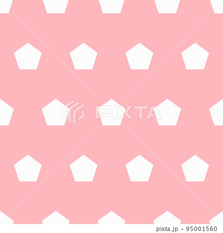 white five angle on pink background and pattern.のイラスト素材 [95001560] - PIXTA