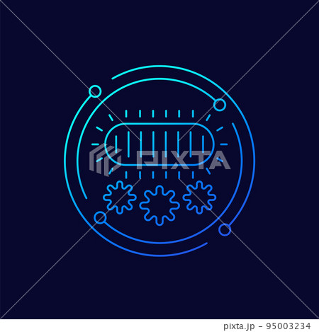 UV lamp line icon, vector UV lamp line icon, vector 95003234