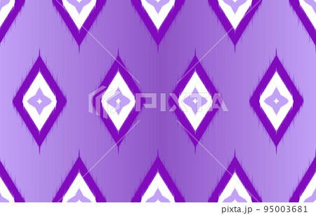 Ikat Purple and White Silver Seamless Fabric Repeat Pattern Background Wallpaper 95003681