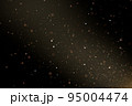 Natural organic dust particles floating on a sunbeam on black background. Glittering sparkling flickering in space 3D illustration. 95004474
