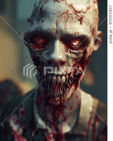 Concept art illustration of zombie horror halloween 95005807